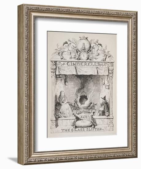 Cinderella and the Glass Slipper-George Cruikshank-Framed Giclee Print