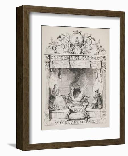 Cinderella and the Glass Slipper-George Cruikshank-Framed Giclee Print