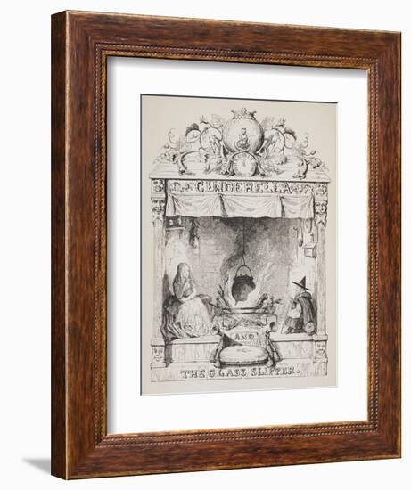 Cinderella and the Glass Slipper-George Cruikshank-Framed Giclee Print