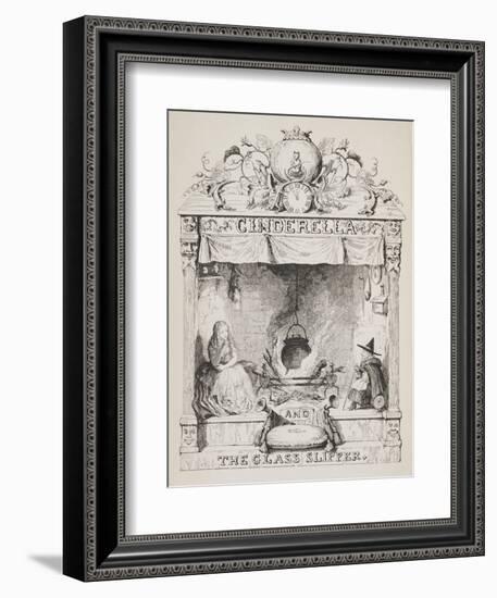 Cinderella and the Glass Slipper-George Cruikshank-Framed Giclee Print