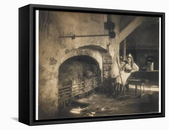 Cinderella by the Fire-null-Framed Premier Image Canvas