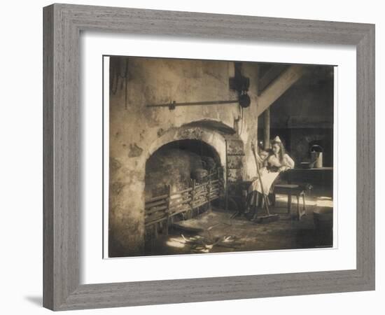 Cinderella by the Fire-null-Framed Photographic Print