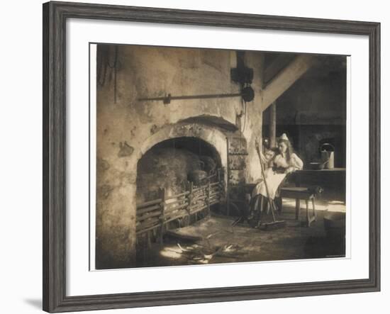 Cinderella by the Fire-null-Framed Photographic Print