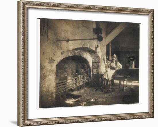 Cinderella by the Fire-null-Framed Photographic Print