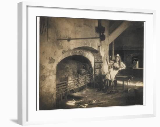 Cinderella by the Fire--Framed Photographic Print