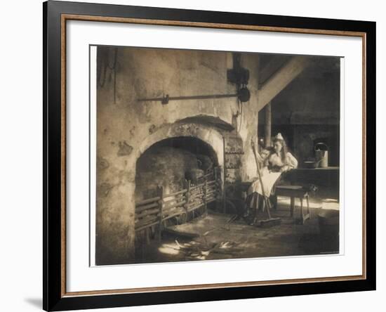 Cinderella by the Fire-null-Framed Photographic Print