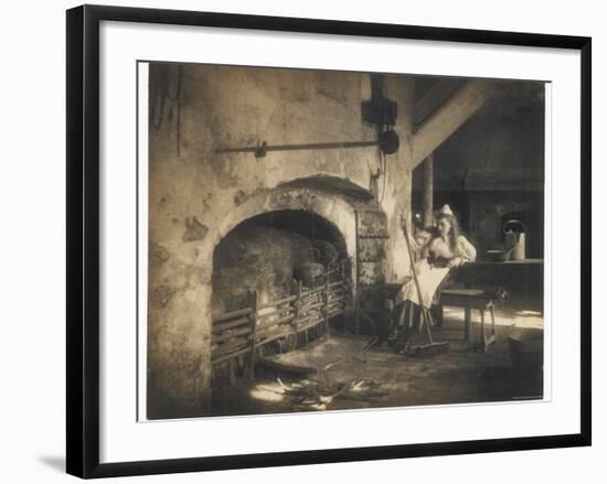 Cinderella by the Fire-null-Framed Photographic Print