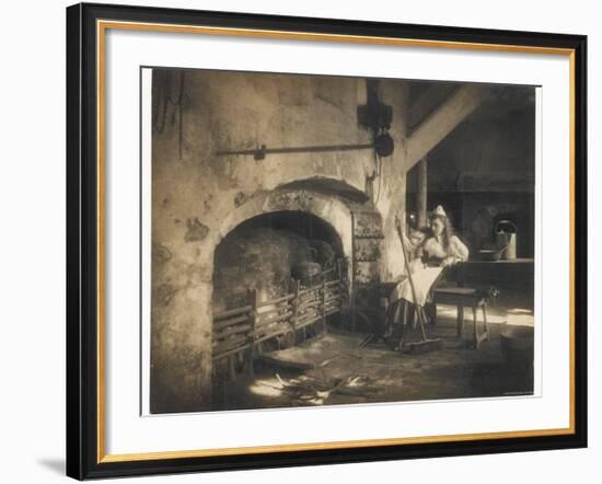 Cinderella by the Fire-null-Framed Photographic Print