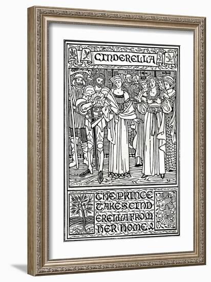 Cinderella, C1895-Arthur Joseph Gaskin-Framed Giclee Print