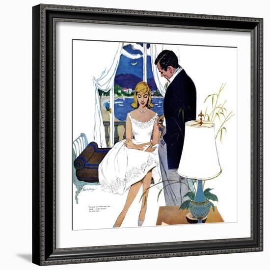 Cinderella Dress  - Saturday Evening Post "Leading Ladies", September 17, 1960 pg.22-Lynn Buckham-Framed Giclee Print