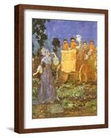Cinderella, Gold Coach, 1915-Millicent Sowerby-Framed Giclee Print