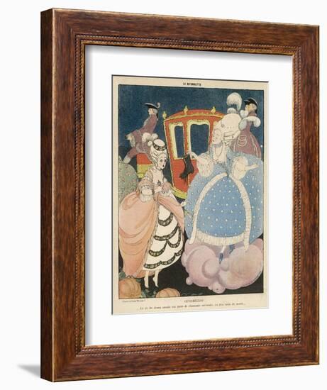 Cinderella is Given the Most Precious of All Gifts in War- Time France, a Pair of New Shoes-Gerda Wegener-Framed Art Print