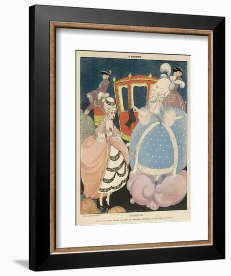 Cinderella is Given the Most Precious of All Gifts in War- Time France, a Pair of New Shoes-Gerda Wegener-Framed Art Print