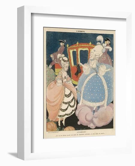 Cinderella is Given the Most Precious of All Gifts in War- Time France, a Pair of New Shoes-Gerda Wegener-Framed Art Print