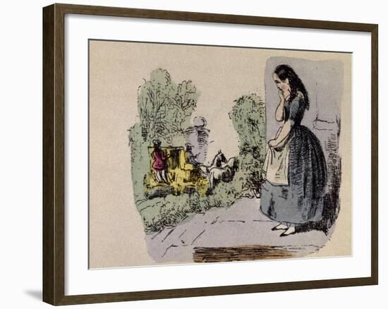 Cinderella's Sisters Depart-Theodor Hosemann-Framed Giclee Print