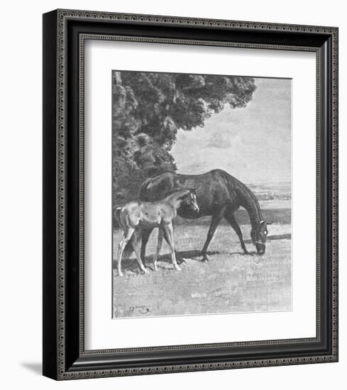 Cinderella with Warrior-Sir Alfred Munnings-Framed Premium Giclee Print