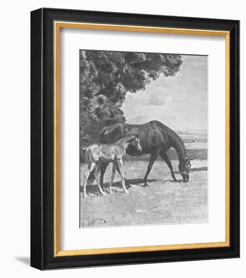 Cinderella with Warrior-Sir Alfred Munnings-Framed Premium Giclee Print