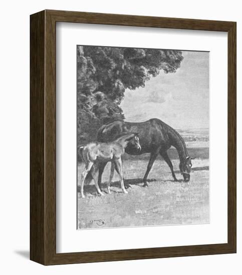 Cinderella with Warrior-Sir Alfred Munnings-Framed Premium Giclee Print