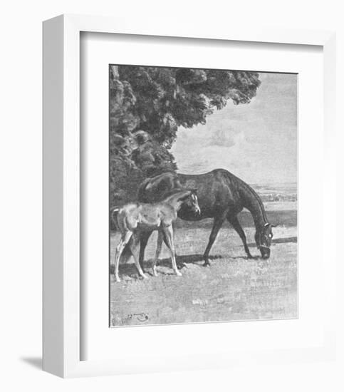 Cinderella with Warrior-Sir Alfred Munnings-Framed Premium Giclee Print