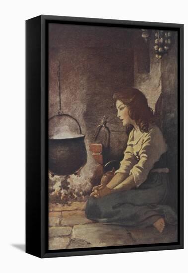 Cinderella-Jessie Willcox-Smith-Framed Premier Image Canvas