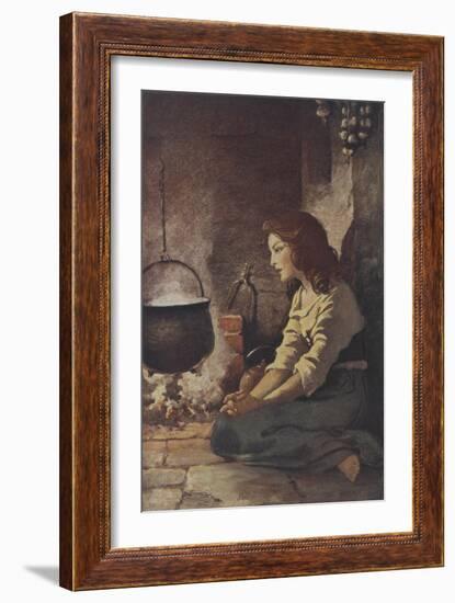 Cinderella-Jessie Willcox-Smith-Framed Giclee Print