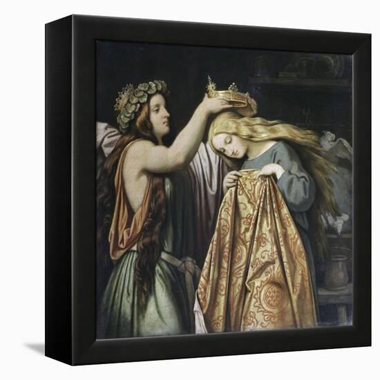 Cinderella-Moritz Ludwig von Schwind-Framed Premier Image Canvas