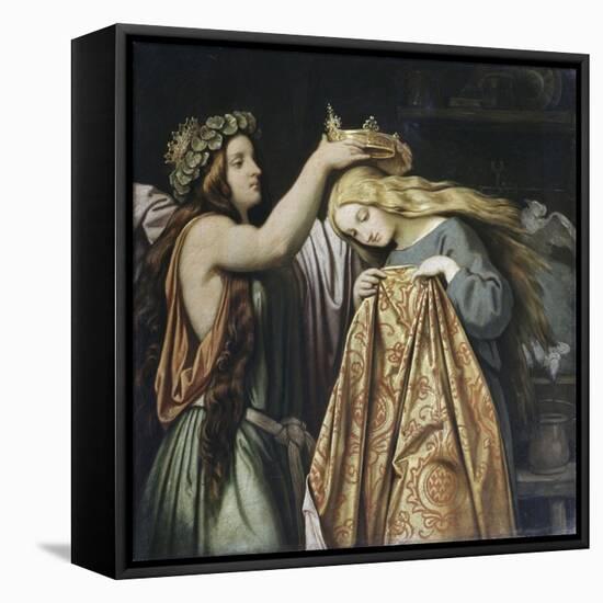 Cinderella-Moritz Ludwig von Schwind-Framed Premier Image Canvas