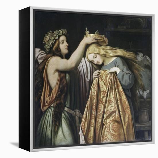 Cinderella-Moritz Ludwig von Schwind-Framed Premier Image Canvas