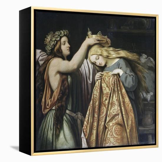 Cinderella-Moritz Ludwig von Schwind-Framed Premier Image Canvas