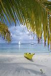 Kayak on White Sand Beach, Southwater Cay, Stann Creek, Belize-Cindy Miller Hopkins-Photographic Print