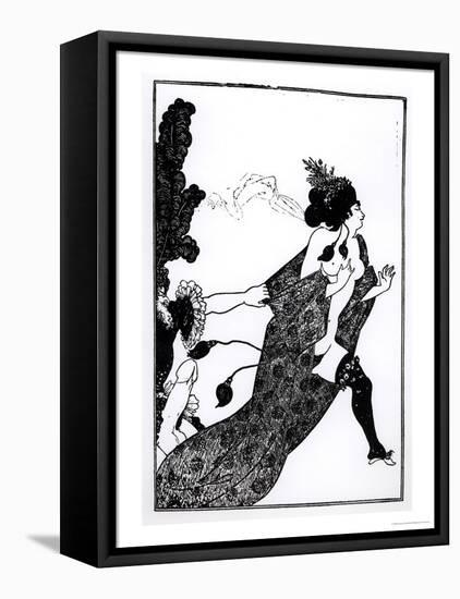 Cinesias Entreating Myrrhina to Coition, Illustration from Lysistrata by Aristophanes 1896-Aubrey Beardsley-Framed Premier Image Canvas