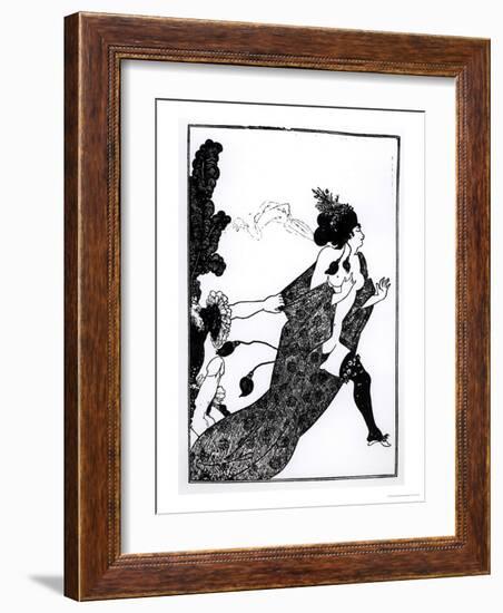 Cinesias Entreating Myrrhina to Coition, Illustration from Lysistrata by Aristophanes 1896-Aubrey Beardsley-Framed Giclee Print