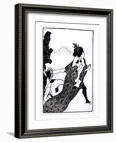 Cinesias Entreating Myrrhina to Coition, Illustration from Lysistrata by Aristophanes 1896-Aubrey Beardsley-Framed Giclee Print