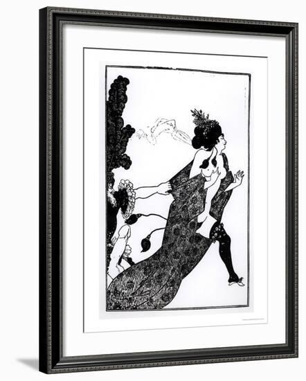 Cinesias Entreating Myrrhina to Coition, Illustration from Lysistrata by Aristophanes 1896-Aubrey Beardsley-Framed Giclee Print