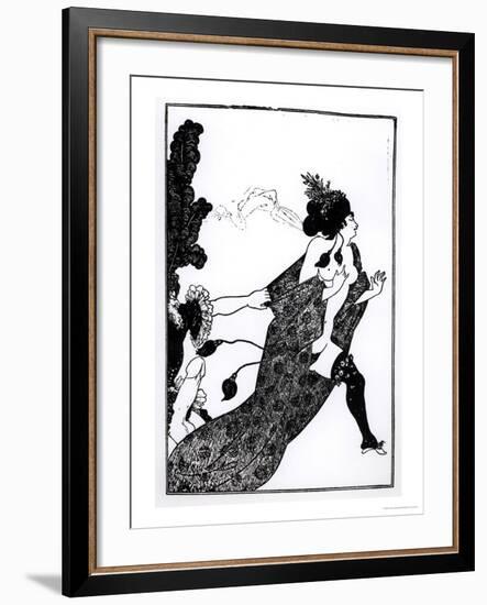 Cinesias Entreating Myrrhina to Coition, Illustration from Lysistrata by Aristophanes 1896-Aubrey Beardsley-Framed Giclee Print