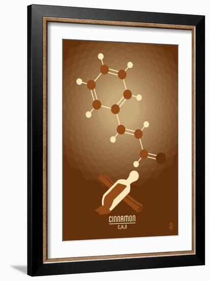 Cinnamon - Chemical Elements-Lantern Press-Framed Art Print