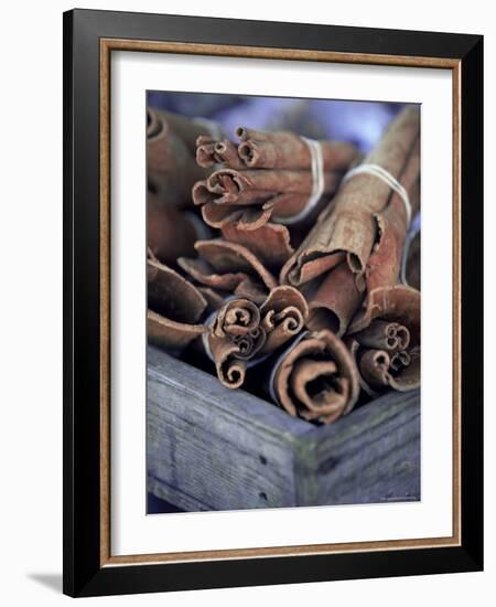 Cinnamon Sticks at the Market, Lesser Antilles, French West Indies-Yadid Levy-Framed Photographic Print