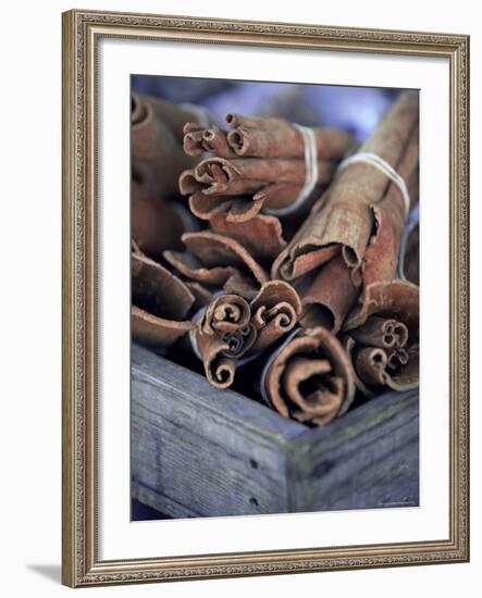 Cinnamon Sticks at the Market, Lesser Antilles, French West Indies-Yadid Levy-Framed Photographic Print