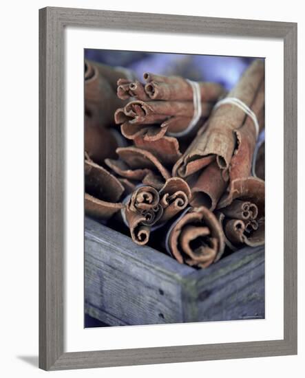 Cinnamon Sticks at the Market, Lesser Antilles, French West Indies-Yadid Levy-Framed Photographic Print