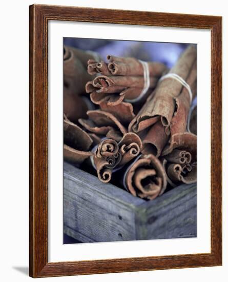 Cinnamon Sticks at the Market, Lesser Antilles, French West Indies-Yadid Levy-Framed Photographic Print