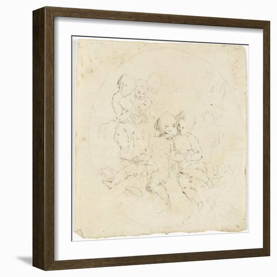 Cinq enfants nus-Arnould de Vuez-Framed Giclee Print