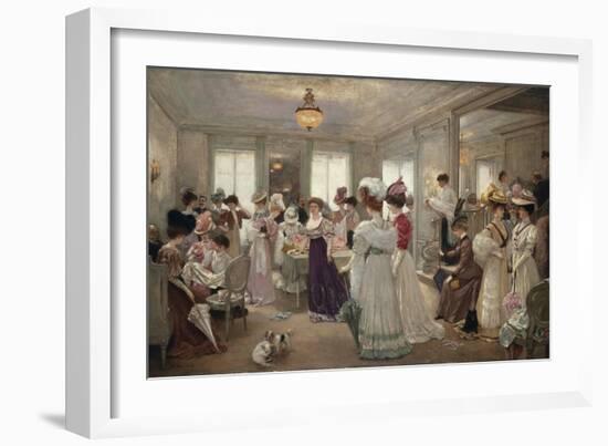 Cinq Heures Chez Le Couturier Paquin-Henri Gervex-Framed Giclee Print