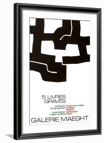 Cinq Livres Graves-Eduardo Chillida-Framed Collectable Print