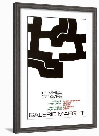 Cinq Livres Graves-Eduardo Chillida-Framed Collectable Print