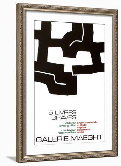 Cinq Livres Graves-Eduardo Chillida-Framed Collectable Print