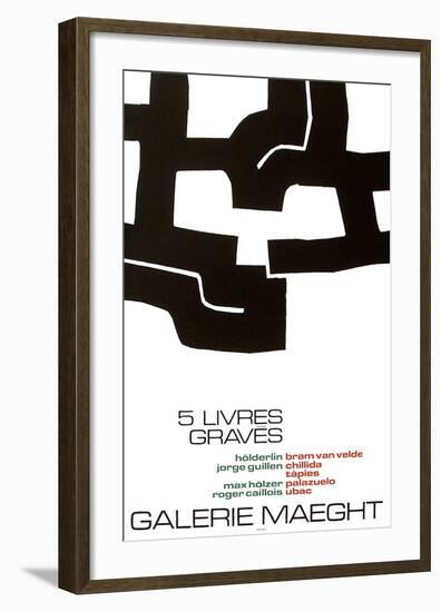 Cinq Livres Graves-Eduardo Chillida-Framed Collectable Print