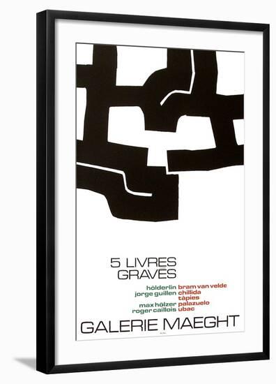 Cinq Livres Graves-Eduardo Chillida-Framed Collectable Print