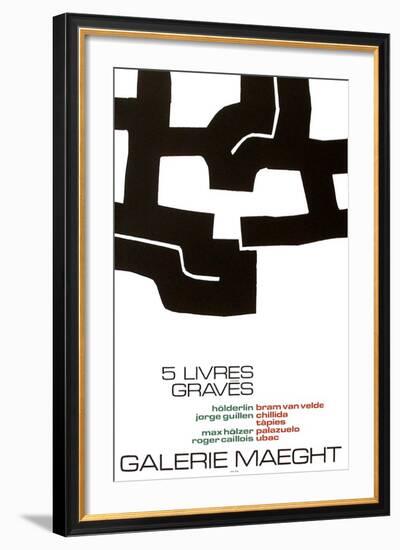 Cinq Livres Graves-Eduardo Chillida-Framed Collectable Print