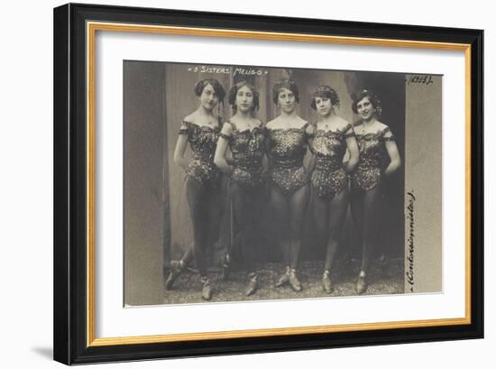 Cinq Sisters Melillo. (contorsionistes)-null-Framed Giclee Print