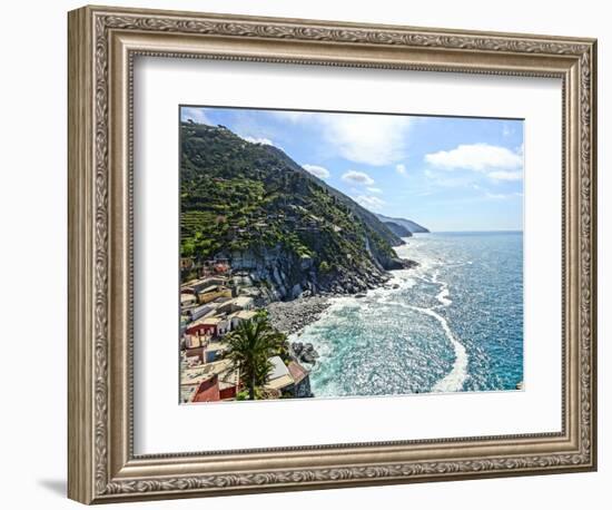 Cinque Terre Coast Line-Markus Bleichner-Framed Art Print